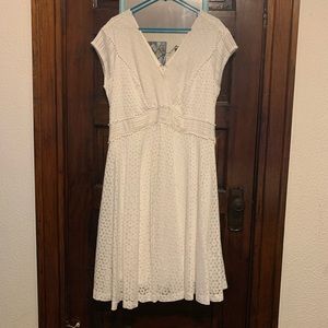 White Lace Dress Plus Size
